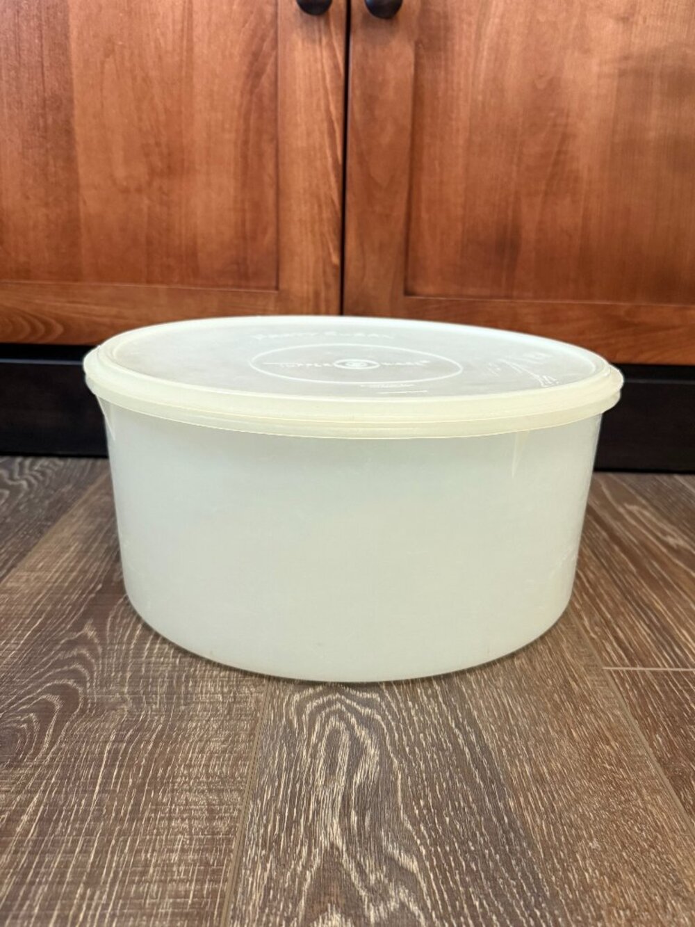 Vintage Tupperware Large Round Carry-All Container